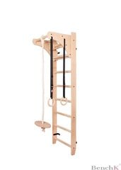 Деревянная гимнастическая настенная с аксессуарами BenchK 112 цена и информация | Шведские стенки | pigu.lt