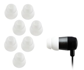 Xcessor EARBUD-DUAL-8-MEDIUM, Balta kaina ir informacija | Ausinės | pigu.lt