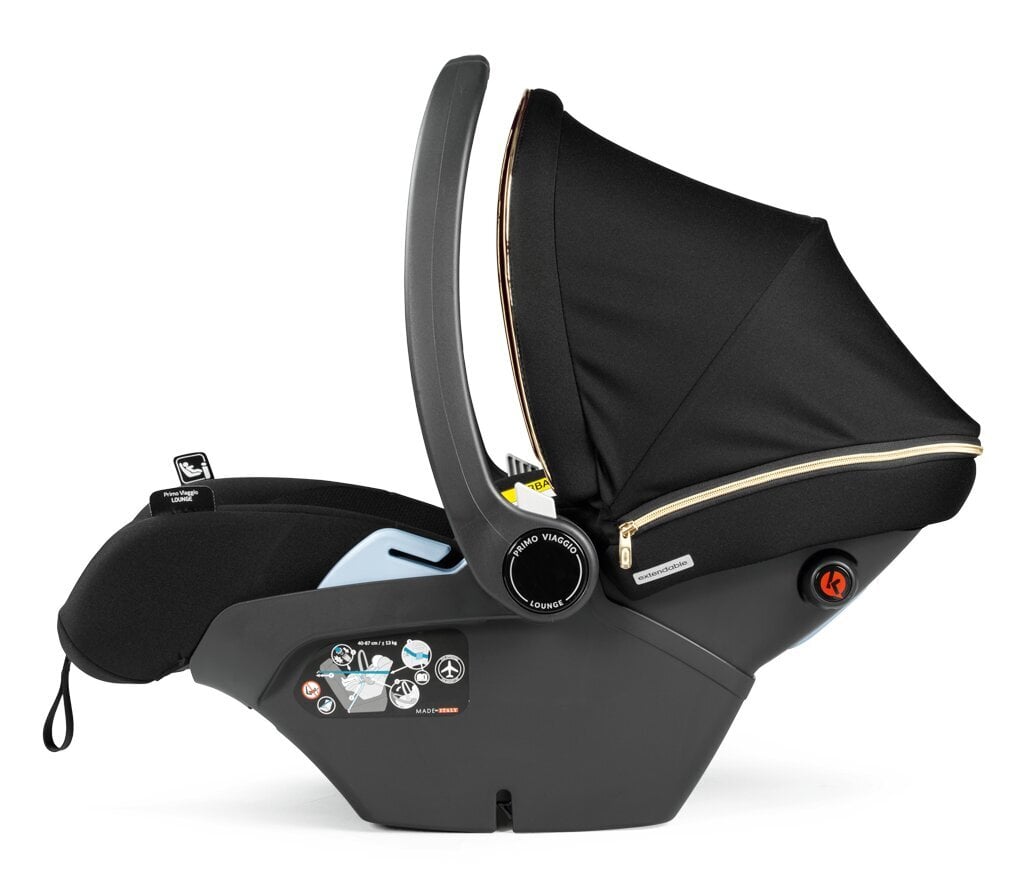 Peg Perego automobilinė kėdutė Primo Viaggio Lounge, 0-13 kg, Graphic Gold kaina ir informacija | Autokėdutės | pigu.lt