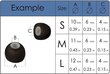 Xcessor EARBUD-14-SMALL kaina ir informacija | Ausinių aksesuarai | pigu.lt