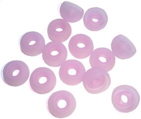 Запасные cиликоновые насадки для наушников Xcessor. 14 шт. Размер: маленький, розовый цена и информация | Теплая повязка на уши, черная | pigu.lt