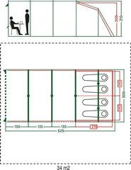 Палатка Coleman Vail 4 Long, серая цена и информация | Палатки | pigu.lt