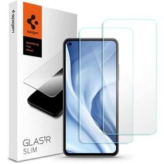 Spigen Glas.TR Slim 2 Pack цена и информация | Защитные пленки для телефонов | pigu.lt