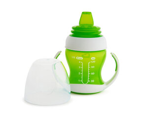 Puodelis Munchkin Trainer Cup, žalias kaina ir informacija | Buteliukai kūdikiams ir jų priedai | pigu.lt