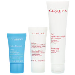 Veido ir rankų priežiūros priemonių rinkinys Clarins Caring Essentials Kit kaina ir informacija | Kūno kremai, losjonai | pigu.lt