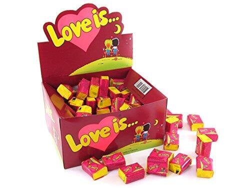 Kramtomoji guma Love is Cherry-Lemon, 4,2g x 100 vnt. kaina ir informacija | Saldumynai | pigu.lt