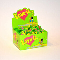 Kramtomoji guma Love is Apple-Lemon, 4,2g x 100vnt kaina ir informacija | Saldumynai | pigu.lt