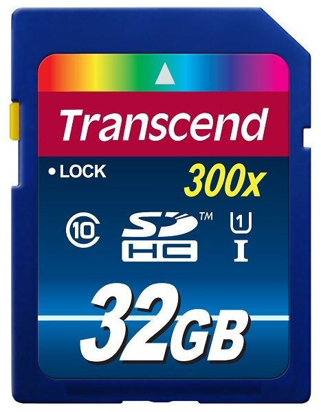 Transcend 32GB SDHC UHS-I (10 klasės) цена и информация | Atminties kortelės fotoaparatams, kameroms | pigu.lt