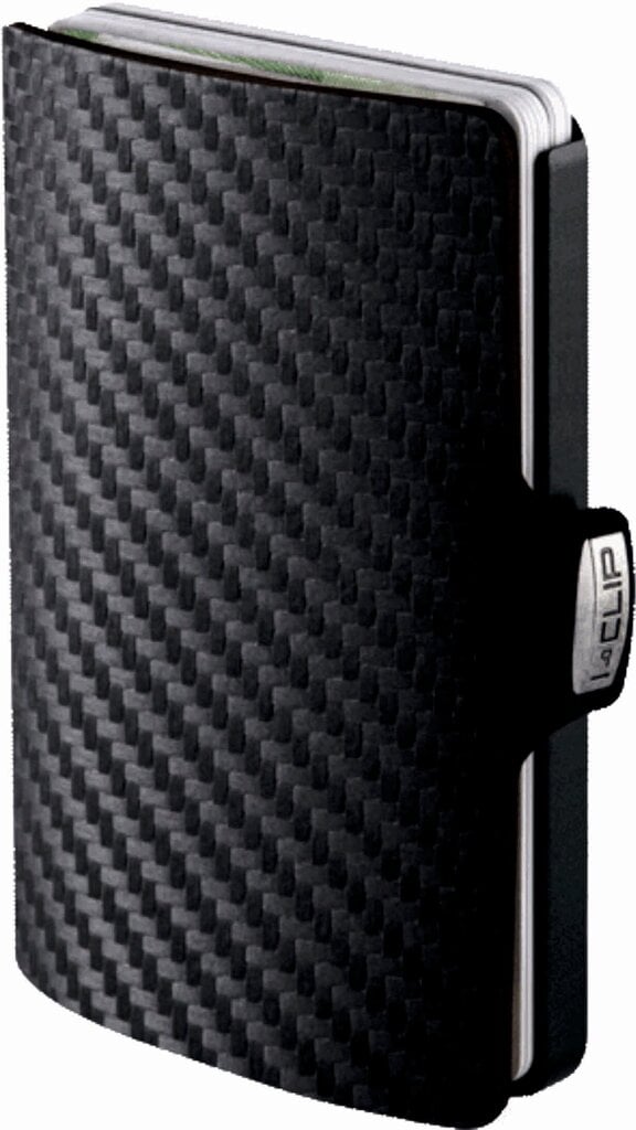 Piniginė I-Clip Original Silver Carbon, juoda цена и информация | Vyriškos piniginės, kortelių dėklai | pigu.lt