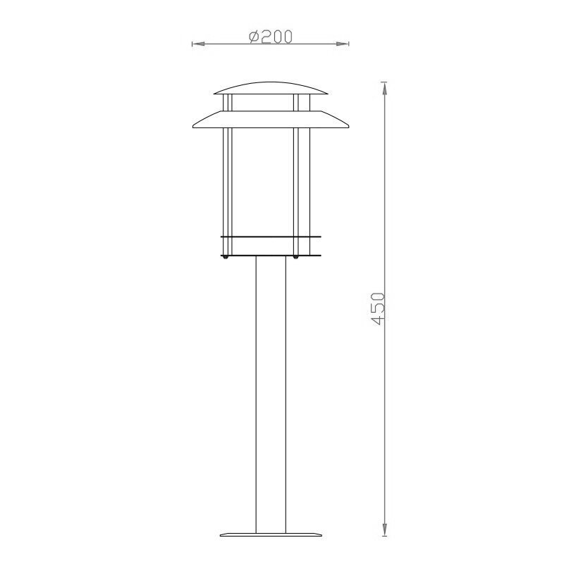 Lauko šviestuvas G.LUX DH-3001D-450 kaina ir informacija | Lauko šviestuvai | pigu.lt