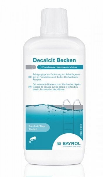 Valymo gelis nuo kalkių Bayrol Decalcit Becken, 1 l цена и информация | Baseinų priežiūros priemonės | pigu.lt