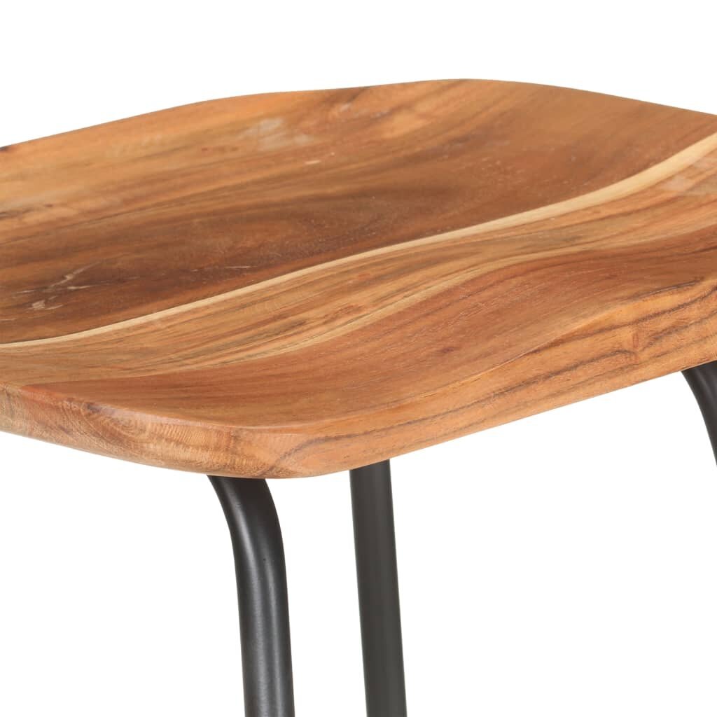 Baro taburetės, 2vnt., akacijos medienos masyvas kaina ir informacija | Virtuvės ir valgomojo kėdės | pigu.lt
