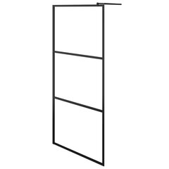 Dušo sienelė su skaidriu stiklu vidaXL kaina ir informacija | Dušo durys ir sienelės | pigu.lt
