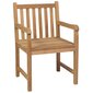 Lauko kėdės, 4 vnt., tikmedžio masyvas kaina ir informacija | Lauko kėdės, foteliai, pufai | pigu.lt
