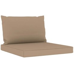 Pagalvėlės sofai iš palečių, 2 vnt, rudos kaina ir informacija | Pagalvės, užvalkalai, apsaugos | pigu.lt