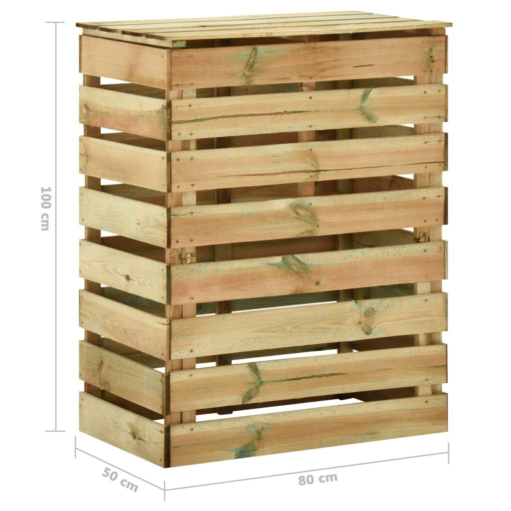 Sodo komposto dėžė, 80x50x100cm kaina ir informacija | Komposto dėžės, lauko konteineriai | pigu.lt
