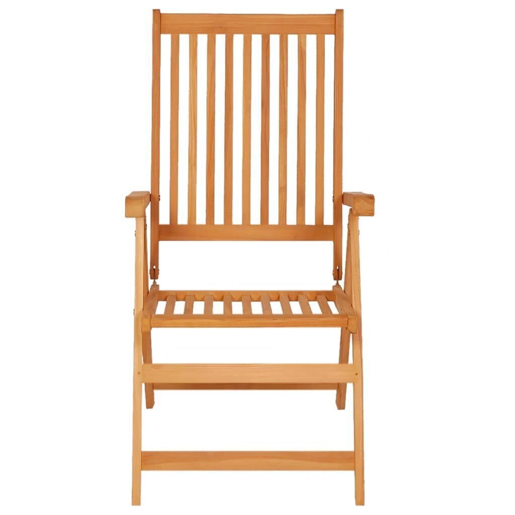 vidaXL Sodo kėdės su taupe spalvos pagalvėlėmis, 2vnt., tikmedis цена и информация | Lauko kėdės, foteliai, pufai | pigu.lt