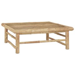 vidaXL Sodo stalas, 65x65x30cm, bambukas kaina ir informacija | Lauko stalai, staliukai | pigu.lt