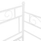 vidaXL Sofos-lovos rėmas, baltos spalvos, 90x200cm, metalas цена и информация | Lovos | pigu.lt