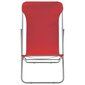 Sulankstomos paplūdimio kėdės, 2 vnt., raudonos kaina ir informacija | Lauko kėdės, foteliai, pufai | pigu.lt