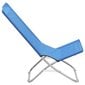Sulankstomos paplūdimio kėdės, 2 vnt., mėlynos kaina ir informacija | Lauko kėdės, foteliai, pufai | pigu.lt