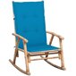 Supama kėdė su pagalvėle, mėlyna kaina ir informacija | Svetainės foteliai | pigu.lt
