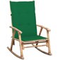Supama kėdė su pagalvėle, žalia kaina ir informacija | Svetainės foteliai | pigu.lt