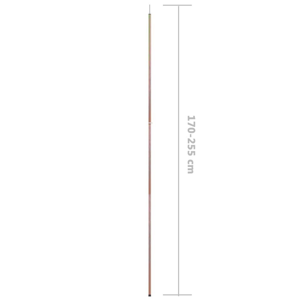 Teleskopinis palapinės strypas, 170-255 cm kaina ir informacija | Palapinės | pigu.lt
