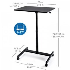 Tatkraft мобильный стол для компьютера Focus Airlift Sit-Stand цена и информация | Компьютерные, письменные столы | pigu.lt