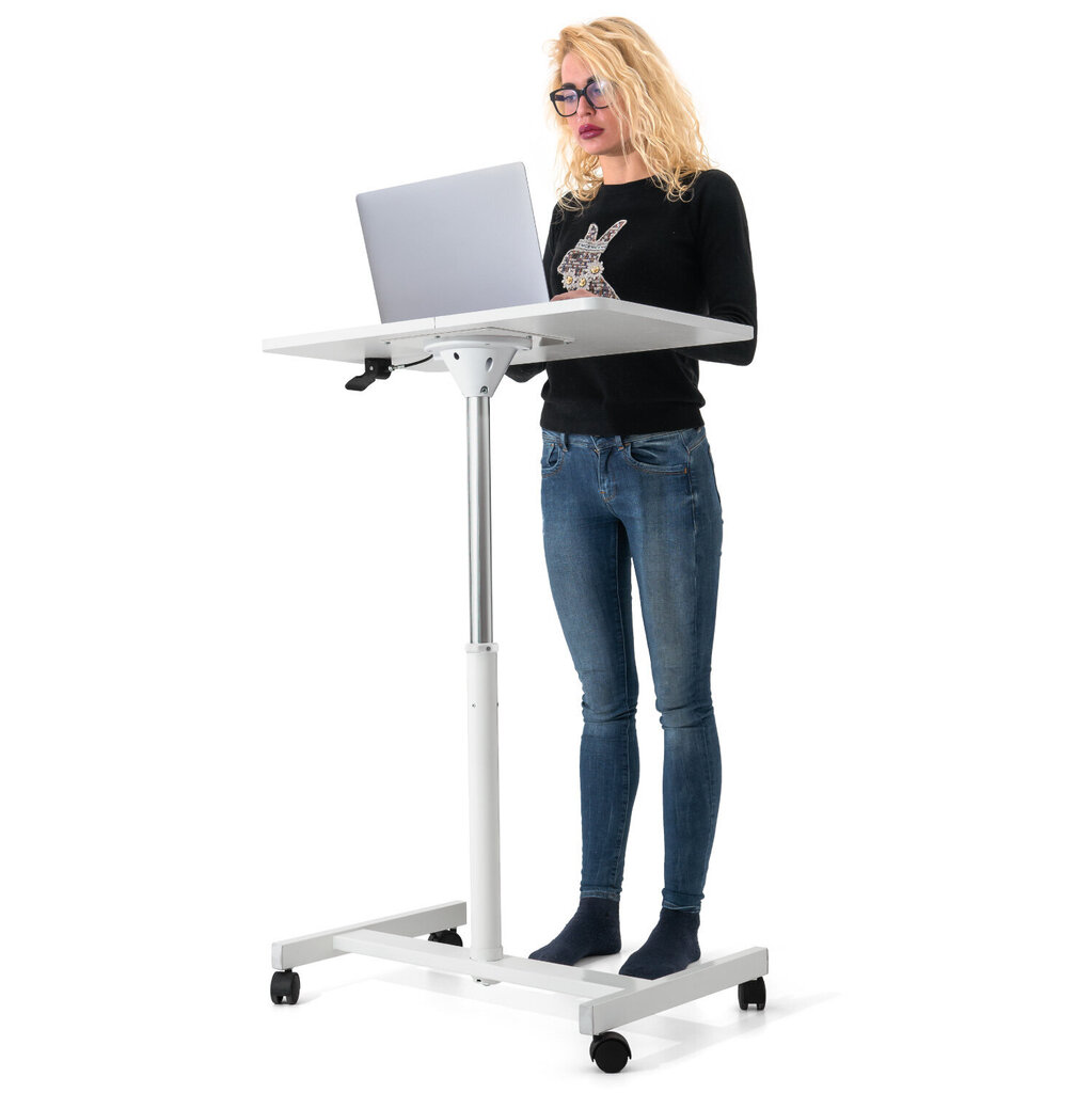 Nešiojamo kompiuterio staliukas Tatkraft Trend 70x48cm, baltas kaina ir informacija | Kompiuteriniai, rašomieji stalai | pigu.lt