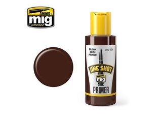 Грунтовка AMMO MIG - ONE SHOT PRIMER - BROWN OXIDE PRIMER 2026, 60 мл цена и информация | Принадлежности для рисования, лепки | pigu.lt