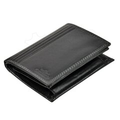Odinė vyriška piniginė Charro Palermo, juoda kaina ir informacija | Vyriškos piniginės, kortelių dėklai | pigu.lt