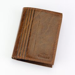 Odinė vyriška piniginė Charro Palermo, rudos spalvos kaina ir informacija | Vyriškos piniginės, kortelių dėklai | pigu.lt