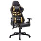 Žaidimų kėdė, juoda ir auksinė kaina ir informacija | Biuro kėdės | pigu.lt