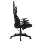 Žaidimų kėdė, juoda ir pilka kaina ir informacija | Biuro kėdės | pigu.lt