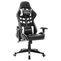 Žaidimų kėdė, juoda ir balta kaina ir informacija | Biuro kėdės | pigu.lt