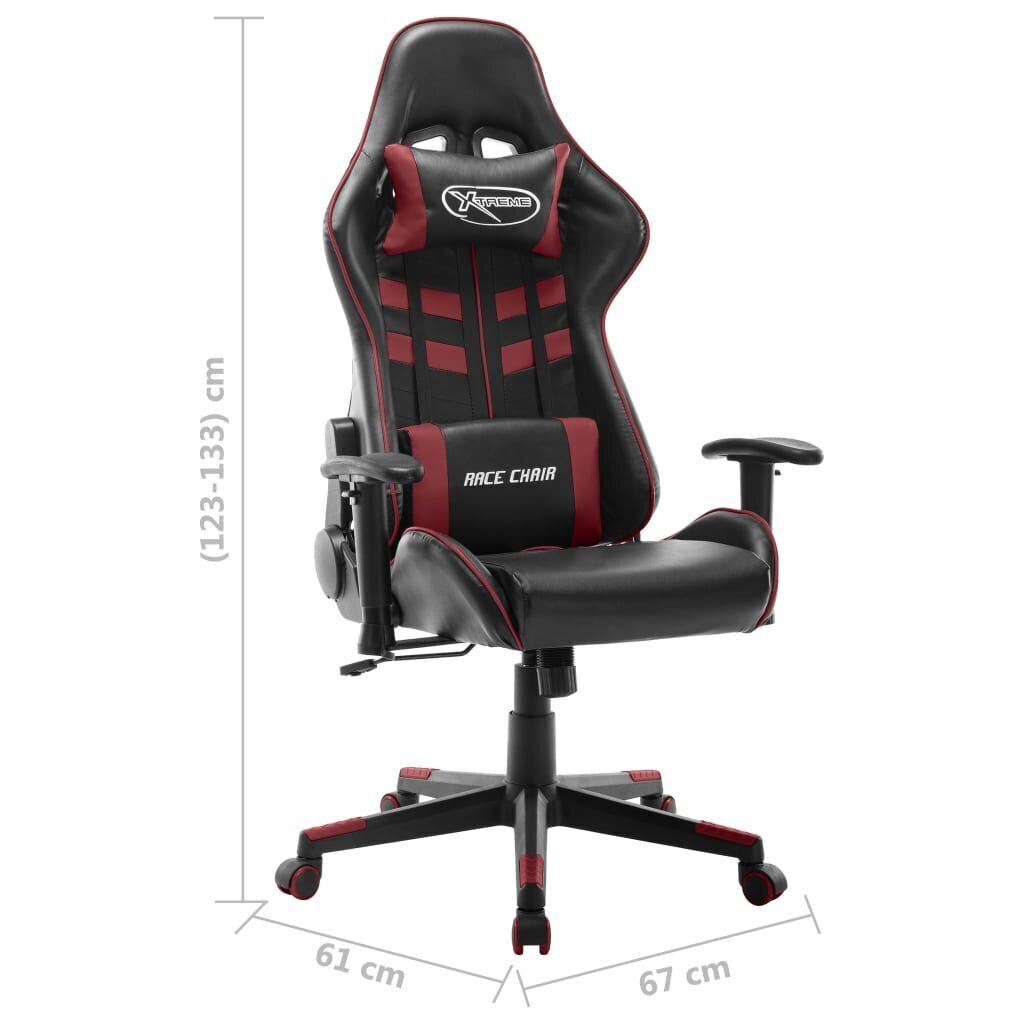 Žaidimų kėdė, juoda ir raudona kaina ir informacija | Biuro kėdės | pigu.lt