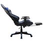 Žaidimų kėdė su pakoja, juoda ir mėlyna kaina ir informacija | Biuro kėdės | pigu.lt