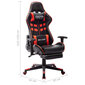 Žaidimų kėdė su pakoja, juoda ir raudona kaina ir informacija | Biuro kėdės | pigu.lt
