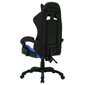 Žaidimų kėdė su LED lemputėmis, mėlyna ir juoda kaina ir informacija | Biuro kėdės | pigu.lt