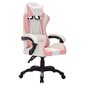 Žaidimų kėdė su LED lemputėmis, rožinė ir juoda, dirbtinė oda kaina ir informacija | Biuro kėdės | pigu.lt