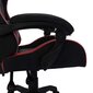 Žaidimų kėdė su LED lemputėmis, raudona ir juoda kaina ir informacija | Biuro kėdės | pigu.lt