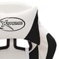 Žaidimų kėdė su LED lemputėmis, juoda ir balta, dirbtinė oda цена и информация | Biuro kėdės | pigu.lt