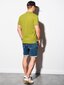 Polo marškinėliai vyrams Ombre S1374, žali kaina ir informacija | Vyriški marškinėliai | pigu.lt