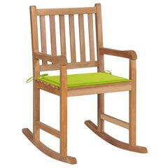 Supama kėdė su pagalvėle, 106x92.5x50 cm, žalia цена и информация | Кресла в гостиную | pigu.lt