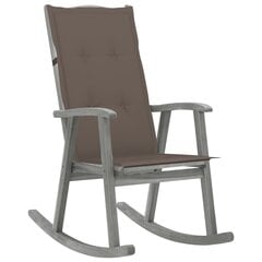 Supama kėdė su pagalvėlėmis, pilka цена и информация | Кресла в гостиную | pigu.lt