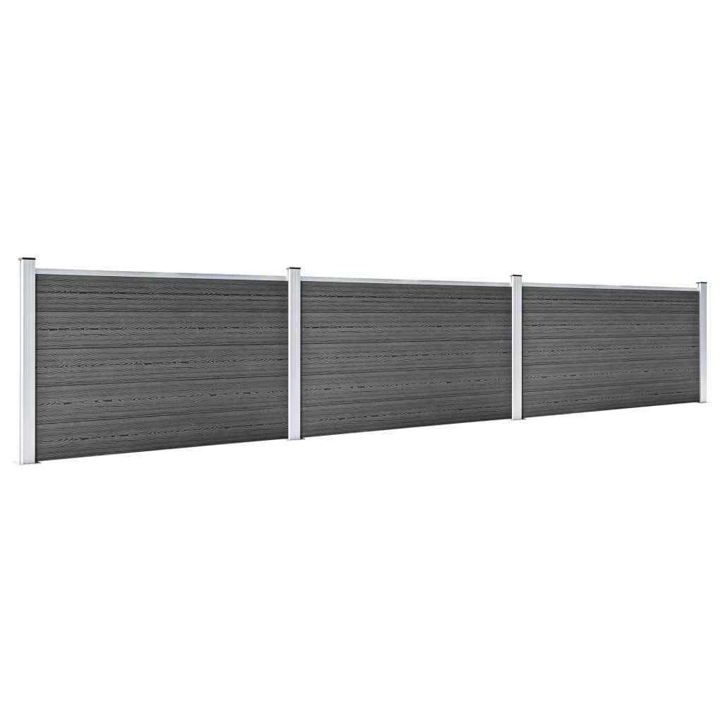 Tvoros segmentų rinkinys vidaXL 526x105 cm kaina ir informacija | Tvoros ir jų priedai | pigu.lt