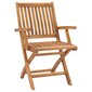 Sulankstomos sodo kėdės su pagalvėlėmis, 8 vnt., rudos kaina ir informacija | Lauko kėdės, foteliai, pufai | pigu.lt
