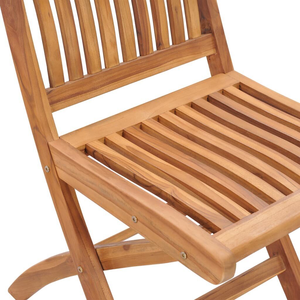 Sulankstomos sodo kėdės, 6 vnt., rudos kaina ir informacija | Lauko kėdės, foteliai, pufai | pigu.lt