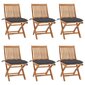 Sulankstomos sodo kėdės su pagalvėlėmis, 6 vnt, rudos kaina ir informacija | Lauko kėdės, foteliai, pufai | pigu.lt